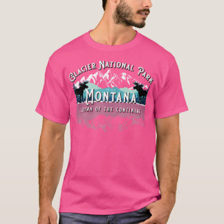 T-shirt Parc national des Glaciers Montana Randonnée Moose