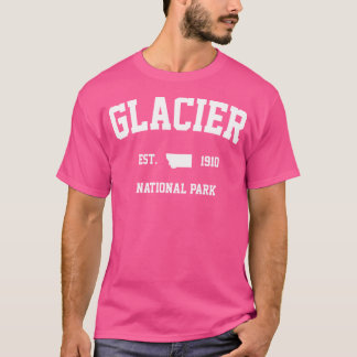 T-shirt Parc national des Glaciers Rétro Montana Est 191