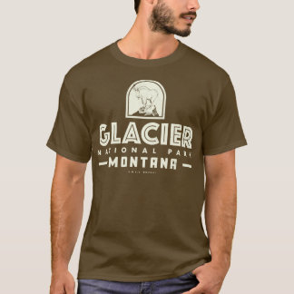 T-shirt Parc national des Glaciers Tan