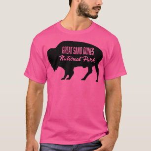 T-shirt Parc national des Great Sand Dunes Buffalo Black