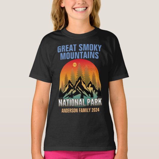 T-shirt Parc national des Great Smoky Mountains (Devant)