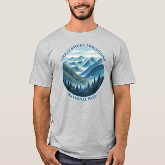 T-shirt Parc national des Great Smoky Mountains (Devant)