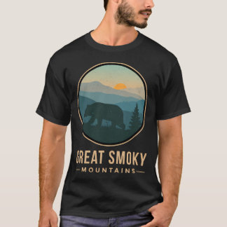 T-shirt Parc national des Great Smoky Mountains Retro