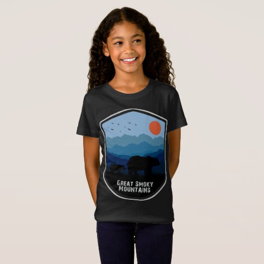 T-Shirt Parc national des Great Smoky Mountains, Retro Our (Devant entier)