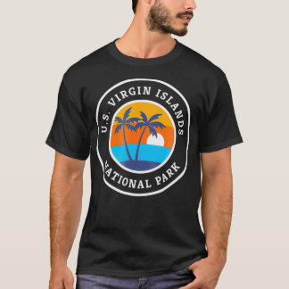 T-shirt Parc national des Îles Vierges Retro T Shirt Natio
