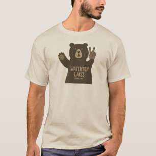 T-shirt Parc national des Lacs-Waterton Ours de paix