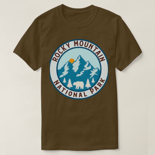T-shirt Parc national des Rocheuses 20 (Design devant)