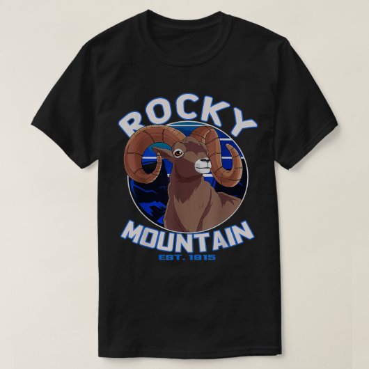 T-shirt Parc national des Rocheuses Bighorn Sheep (Design devant)
