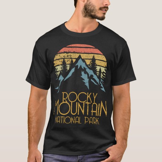 T-shirt Parc national des Rocheuses Colorado (Devant)