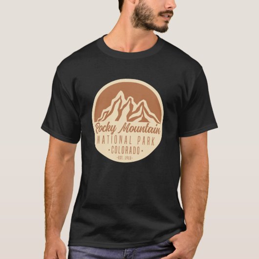 T-shirt Parc national des Rocheuses Colorado (Devant)