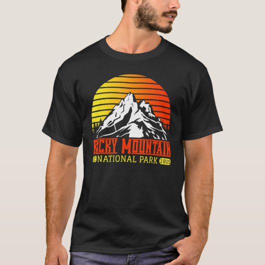 T-shirt Parc national des Rocheuses Souvenirs Colorado B (Devant)
