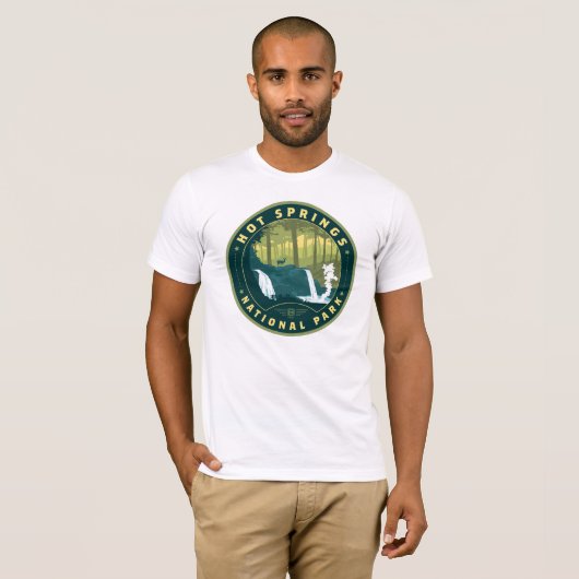 T-shirt Parc national des sources chaudes (Devant entier)
