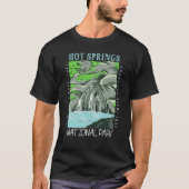 T-shirt Parc national des sources chaudes Arkansas en détr (Devant)