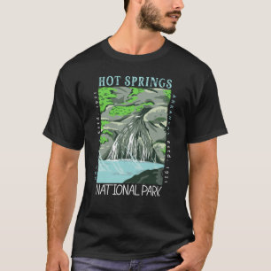 T-shirt Parc national des sources chaudes Arkansas en détr