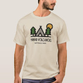 T-shirt Parc national des volcans d'Hawaii (Devant)