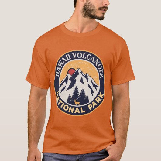 T-shirt Parc national des volcans d'Hawaii (Devant)