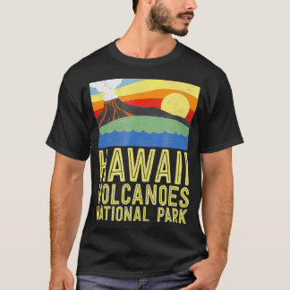 T-shirt Parc national des volcans d'Hawaii - Vintage Retro