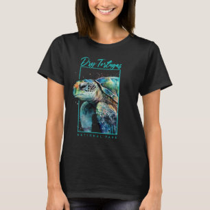 T-shirt Parc national Dry Tortugas Aquarelle de la tortue 