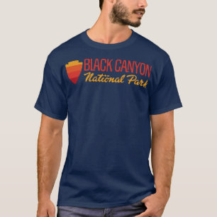 T-shirt Parc national du Canyon Noir Rétro Arrowhead Wordm