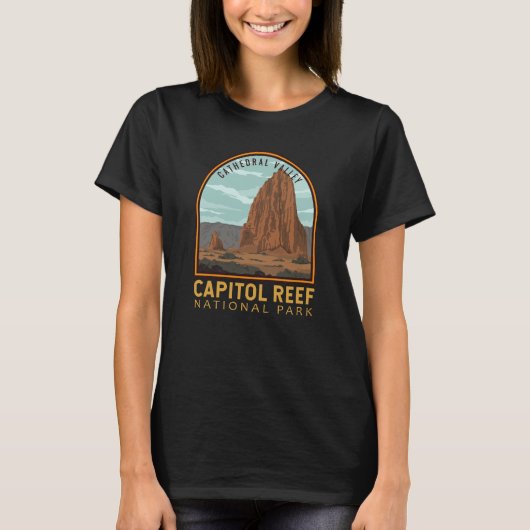 T-shirt Parc national du Capitol Reef Cathédrale Vallée Ré (Devant)