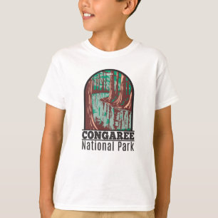 T-shirt Parc national du Congaree Caroline du Sud Vintage