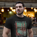 T-shirt Parc national du Congaree Cedar Creek Vintage<br><div class="desc">Congaree vectorielle conception. Le parc conserve la plus grande partie de forêt de feuillus de fond des États-Unis.</div>