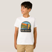 T-shirt Parc national du district de Peak Angleterre Vinta (Devant entier)