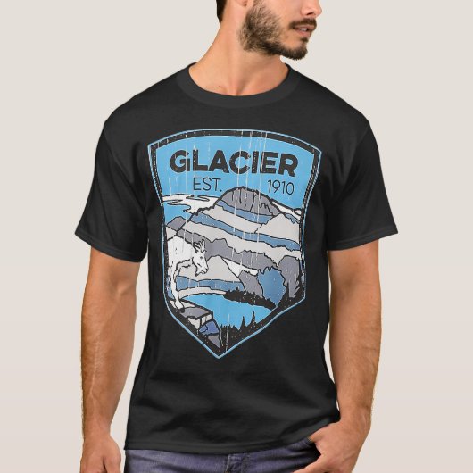 T-shirt Parc national du Glacier (Devant)