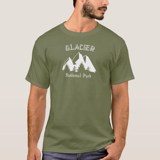 T-shirt Parc national du Glacier (Devant)