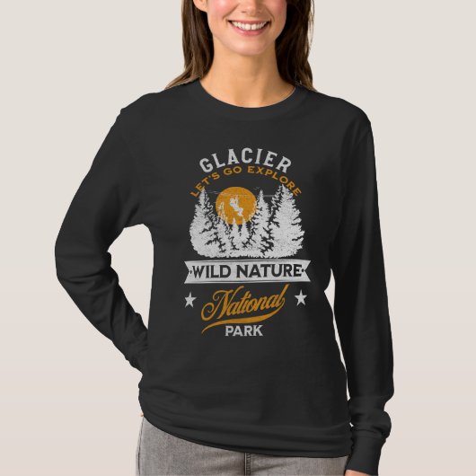 T-shirt Parc national du Glacier (Devant)