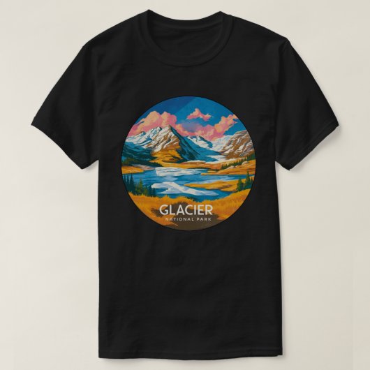 T-shirt Parc national du Glacier (Design devant)