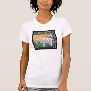 T-shirt Parc national du Glacier   Chèvre