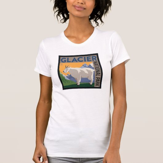 T-shirt Parc national du Glacier | Chèvre (Devant)