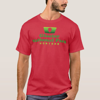 T-shirt Parc national du Glacier Insigne rétro Arrowhead G