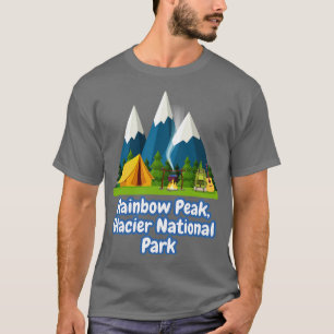 T-shirt Parc national du glacier Rainbow Peak