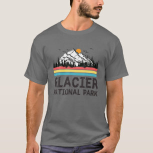 T-shirt Parc national du Glacier vintage Retro Montana
