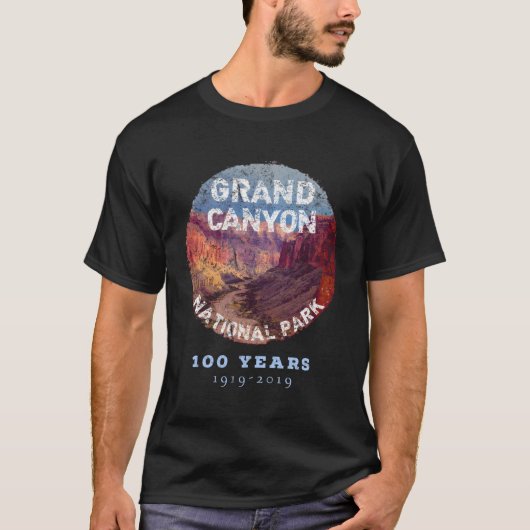 T-shirt Parc National Du Grand Canyon 100 Ans 19192019 Pou (Devant)