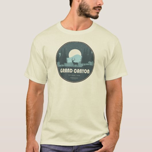 T-shirt Parc national du Grand Canyon Deer (Devant)