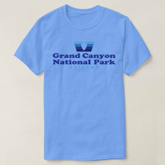 T-shirt Parc national du Grand Canyon Insigne rétro Arrowh (Design devant)