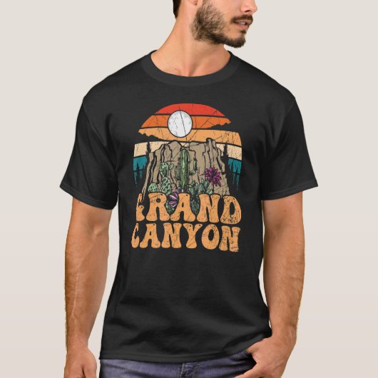 T-shirt Parc national du Grand Canyon Retro (Devant)