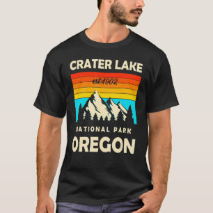 T-shirt Parc national du lac Crater Oregon Mountain Randon