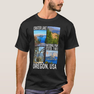 T-shirt Parc national du lac Crater Oregon Nature Randonné