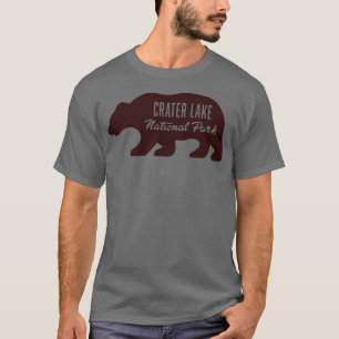 T-shirt Parc national du lac Crater Ours Brown