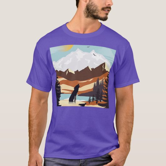 T-shirt Parc national du loup (Devant)