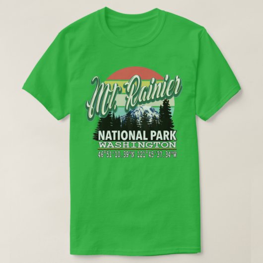 T-shirt Parc national du Mont Rainier 15 (Design devant)