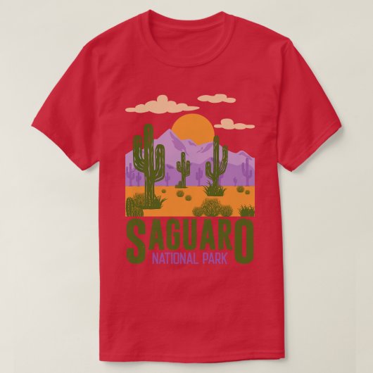T-shirt Parc national du Saguaro Arizona (Design devant)