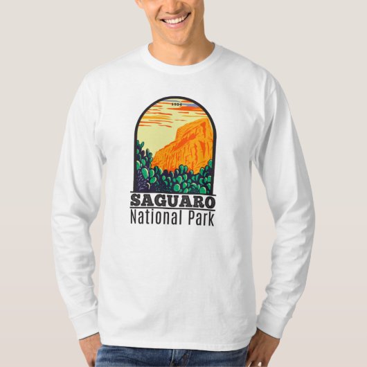 T-shirt Parc national du Saguaro Arizona Prickly Pear Cact (Devant)