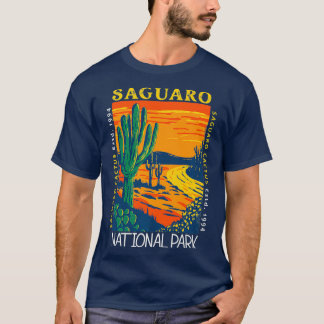 T-shirt Parc national du Saguaro Vintage Saguaro Cactus Vi