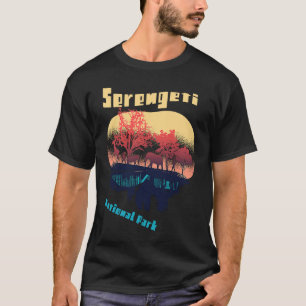 T-shirt Parc National du Serengeti Afrique Safari Elephant