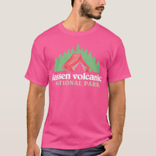 T-shirt Parc national du volcan de Lassen Camping de tente